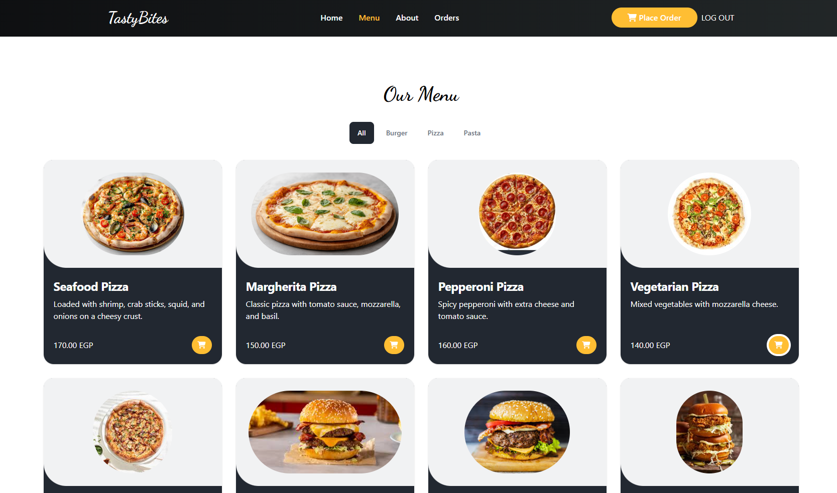 Tasty Bites – Food Ordering Web App